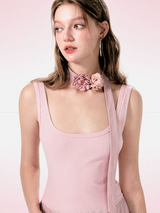 Blossom Ribbon Maxi Dress