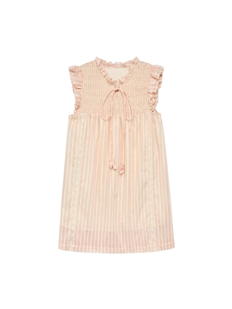 Fairy Lace Smocked Mini Dress