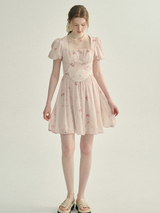 Pink Bloom Whisper Mini Dress
