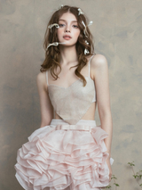 Dreamy Ruffled Organza Mini Dress