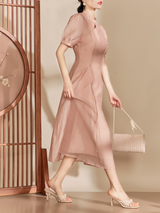 Blush Blossom Cheongsam Dress
