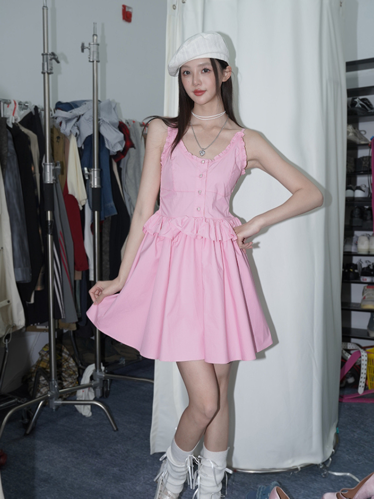 Parisian Ruffle Charm Dress