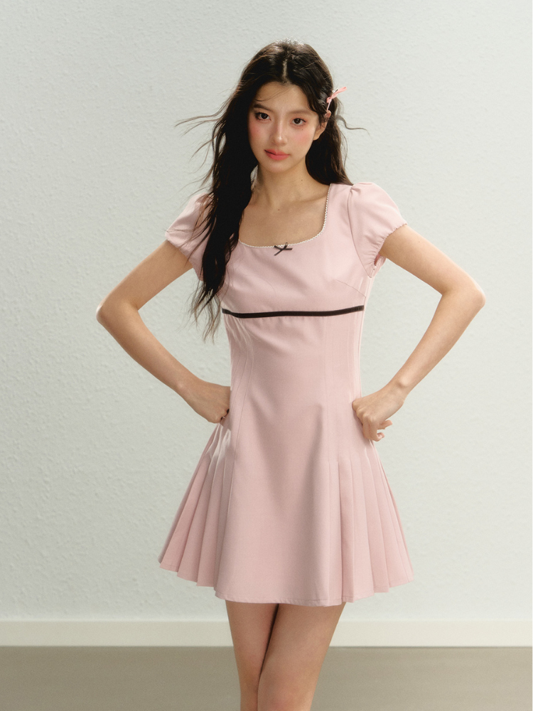 Petite Bow Puff Dress