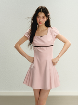 Petite Bow Puff Dress