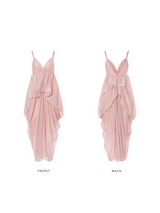 Misty Petal Cascade Dress