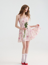 Whispering Peony Mini Dress