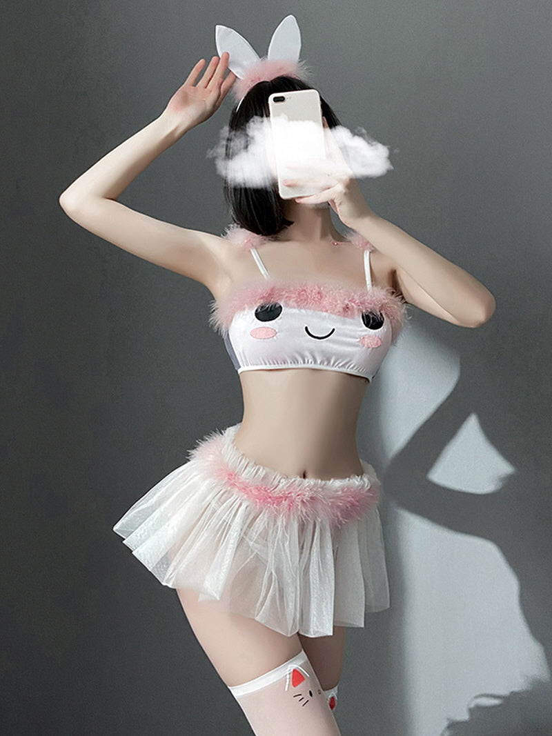 Cute Cat Underwear Uniform Set