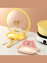 Cute Bear Kitchen Pot Lid Spatula Stand Holder