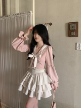 Ethereal Layered Ruffle Skirt