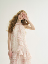 Dewdrop Garden Ruffle Dress