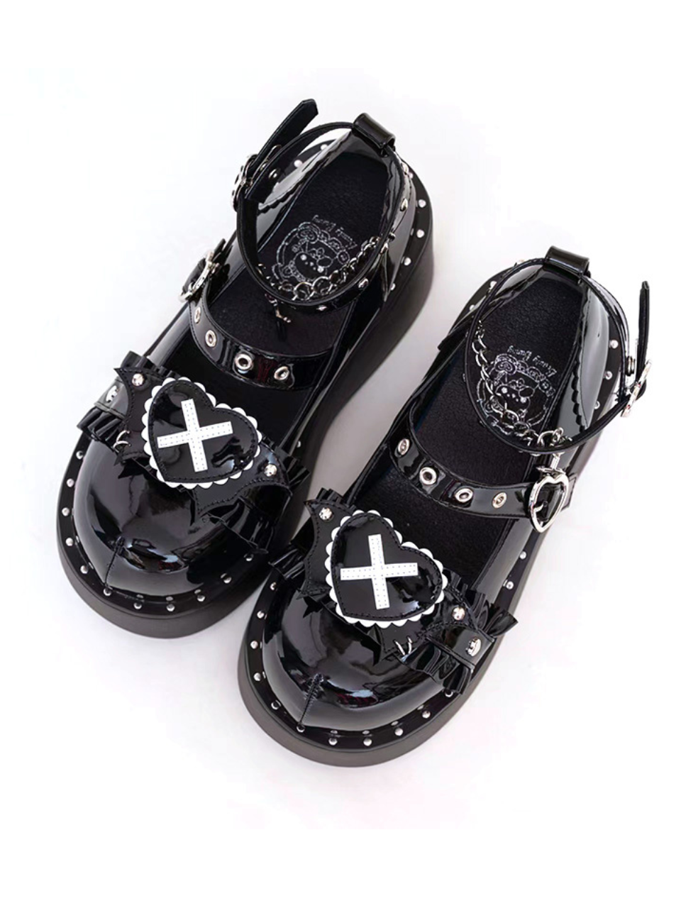 Sweetheart Gothic Lolita Y2k Punk Platform Shoes