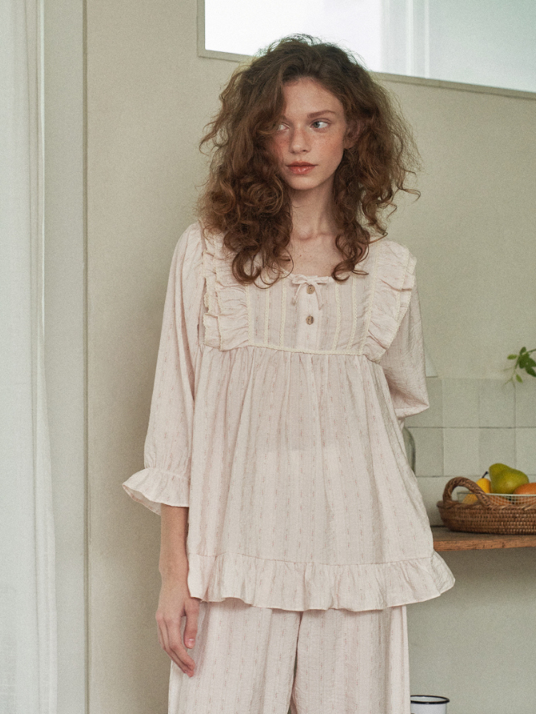 Frill Bloom Pajama Set