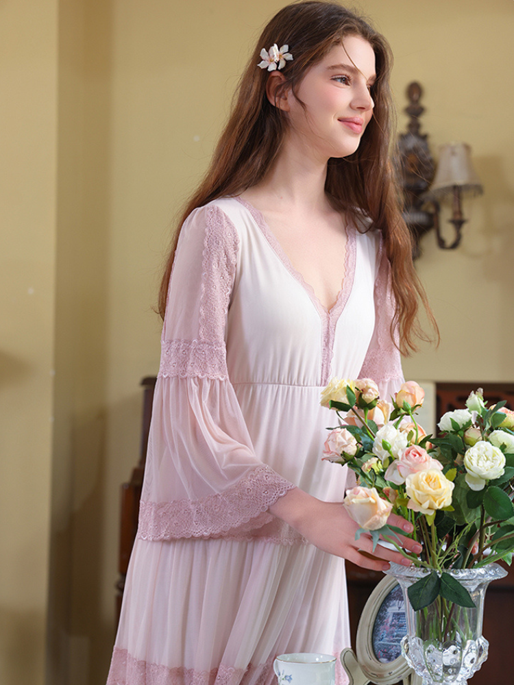 Ethereal Dream Lace Nightgown