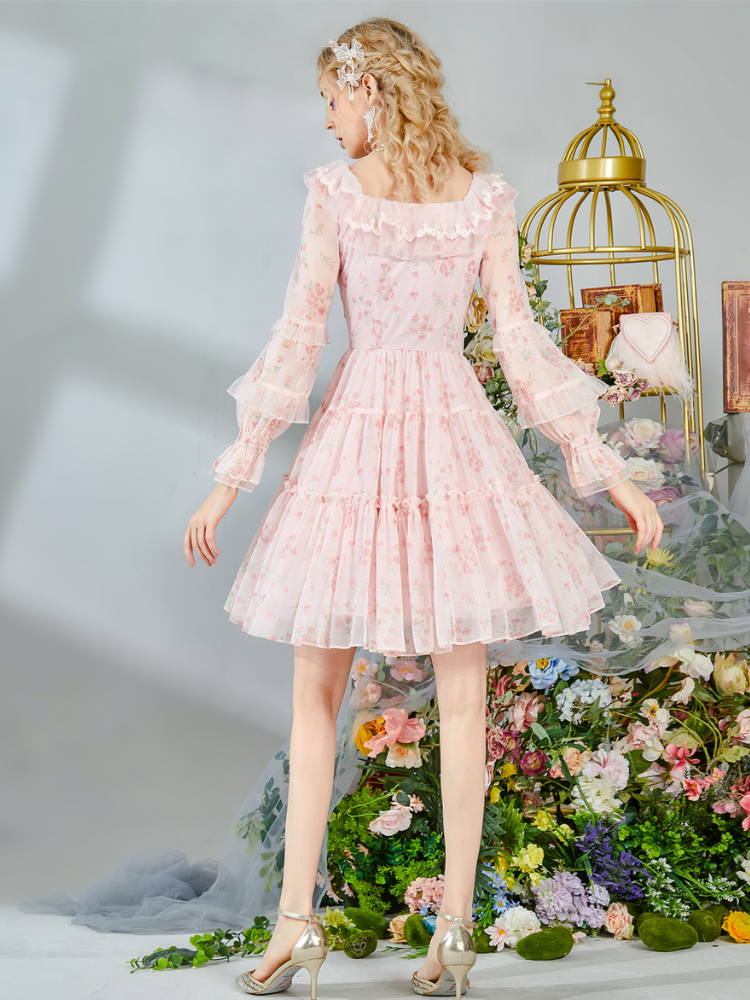 Rose Tired Lace Dress
