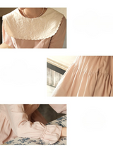 Victorian Embroidered Collar Dress