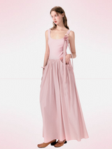 Blossom Ribbon Maxi Dress