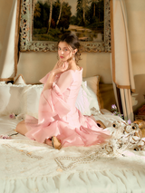 Rosy Waltz Long Sleeve Dress
