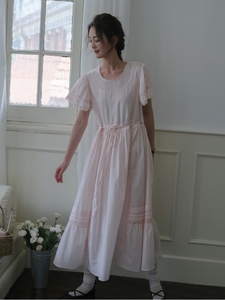 Blush Morning Waltz Dress