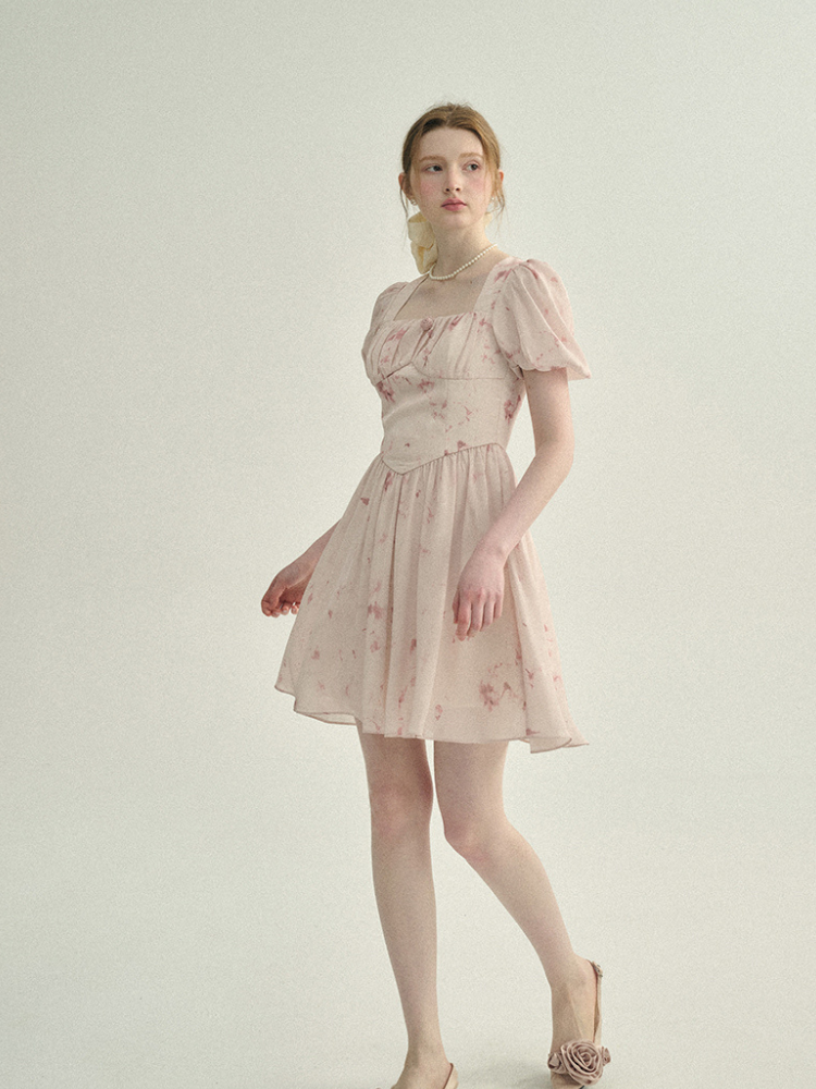 Pink Bloom Whisper Mini Dress