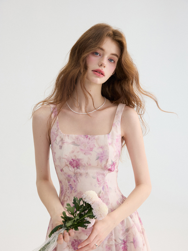 Whispering Peony Mini Dress