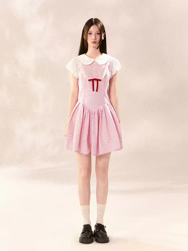 Sweet Gingham Doll Dress