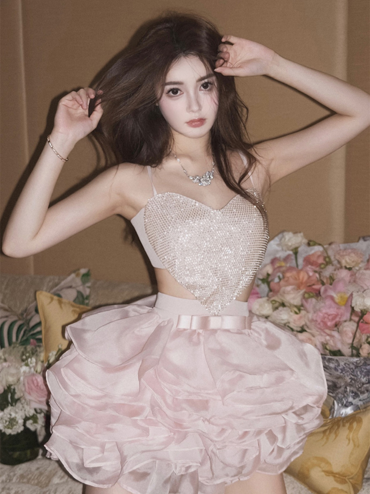 Dreamy Ruffled Organza Mini Dress
