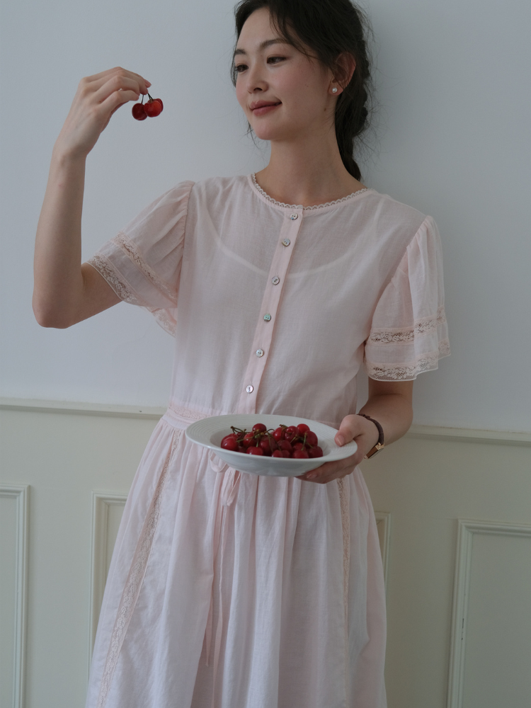 Blush Morning Waltz Dress