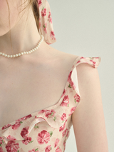 Rosy Whispers Floral Dress