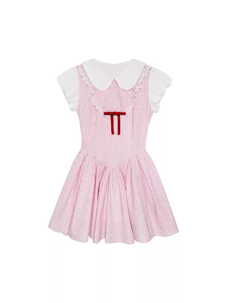 Sweet Gingham Doll Dress