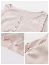 Romantic French Cotton Blend Long Dress