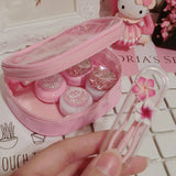 Pink Diamonded Contact Lens Box