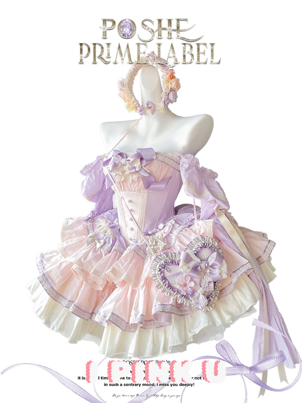 Star Dew Sparkling Puple Pink Lolita Dress