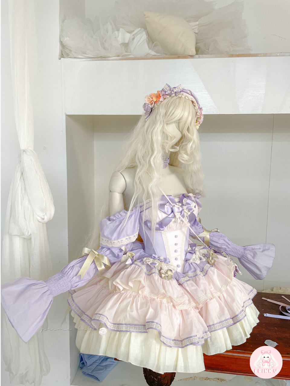 Star Dew Sparkling Puple Pink Lolita Dress