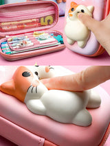 Kawaii Pet Cat Rabbit Pencil Case