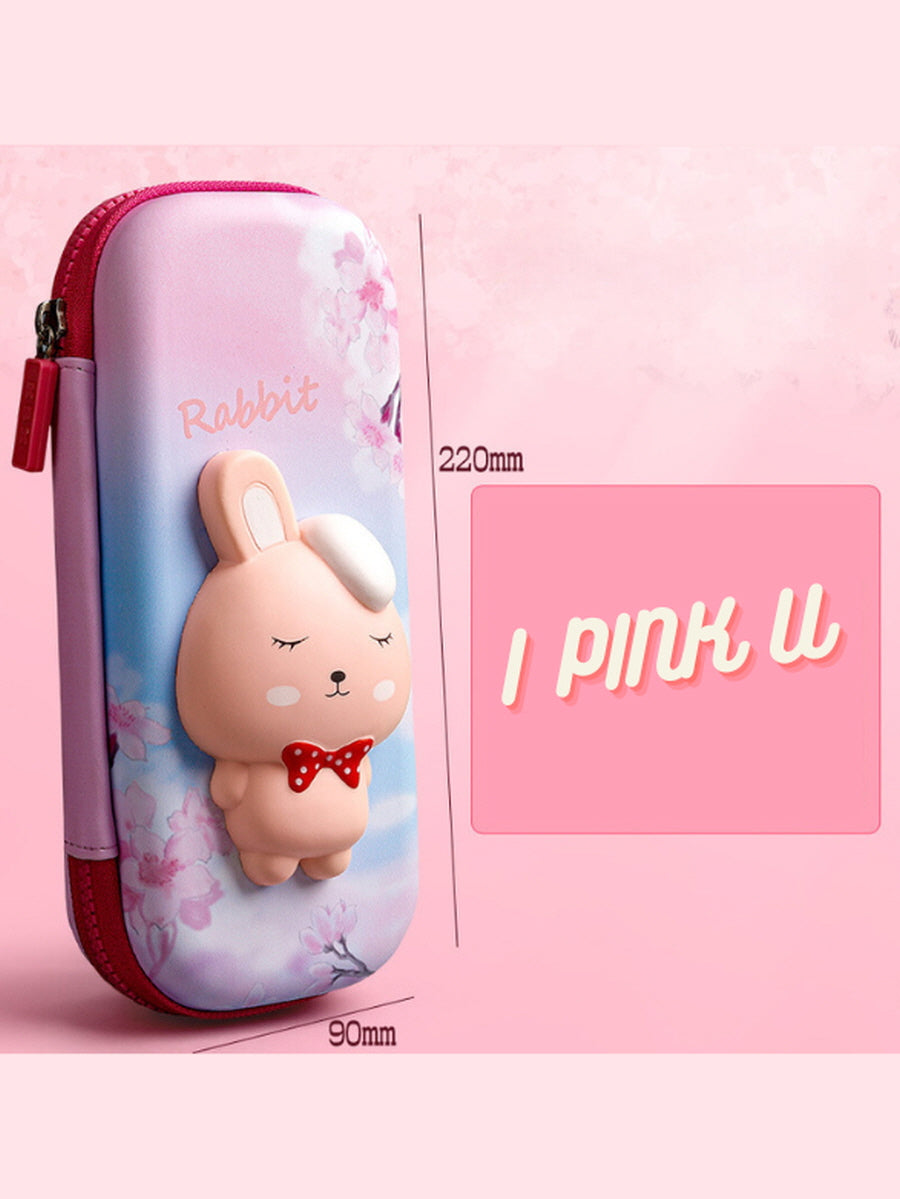 Kawaii Pet Cat Rabbit Pencil Case