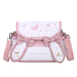 Cute Moon Star Canvas Messenger Bag