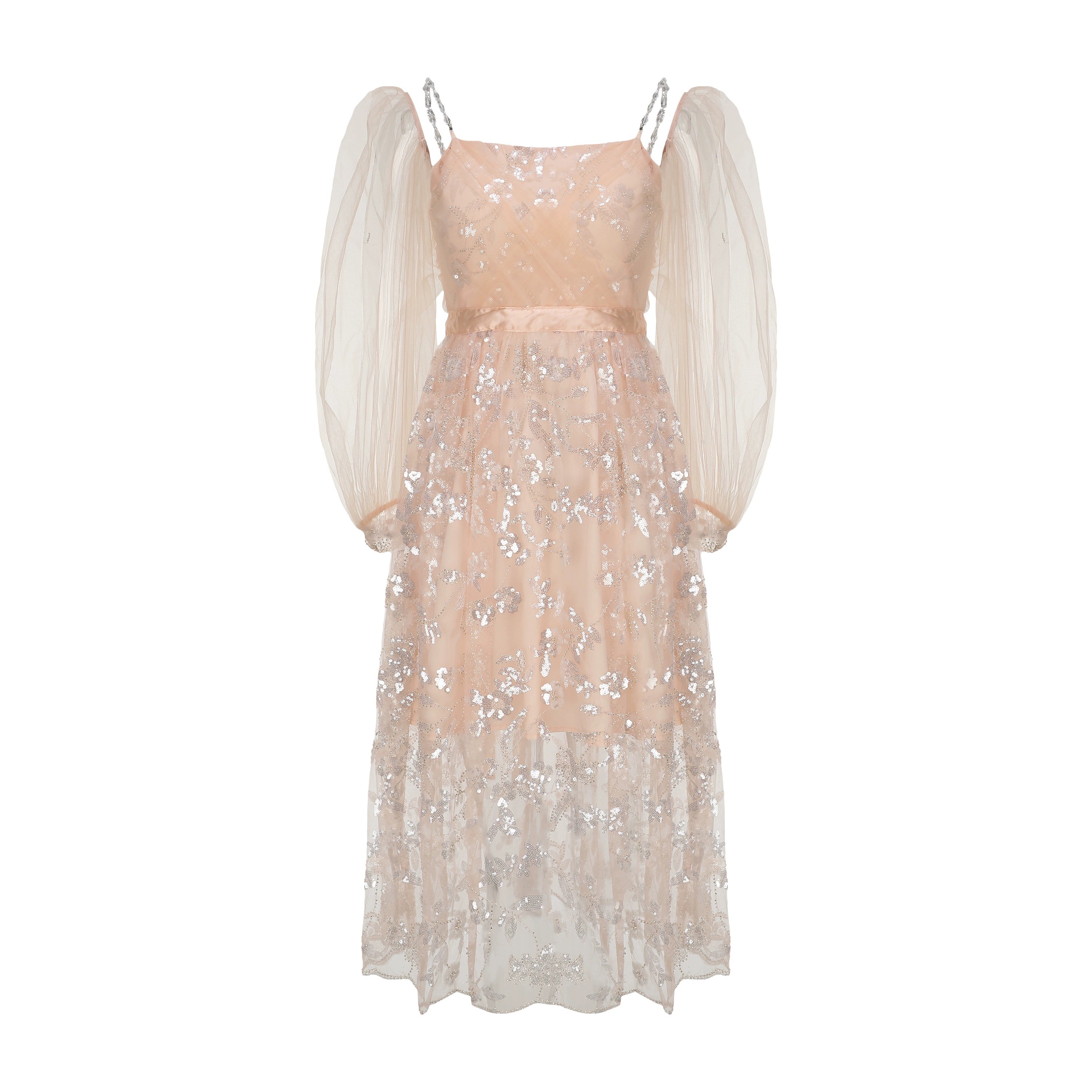 Whispers of Rosé Garden Dress