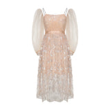 Whispers of Rosé Garden Dress