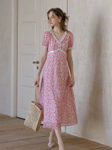 Cherry Blush Gingham Dress