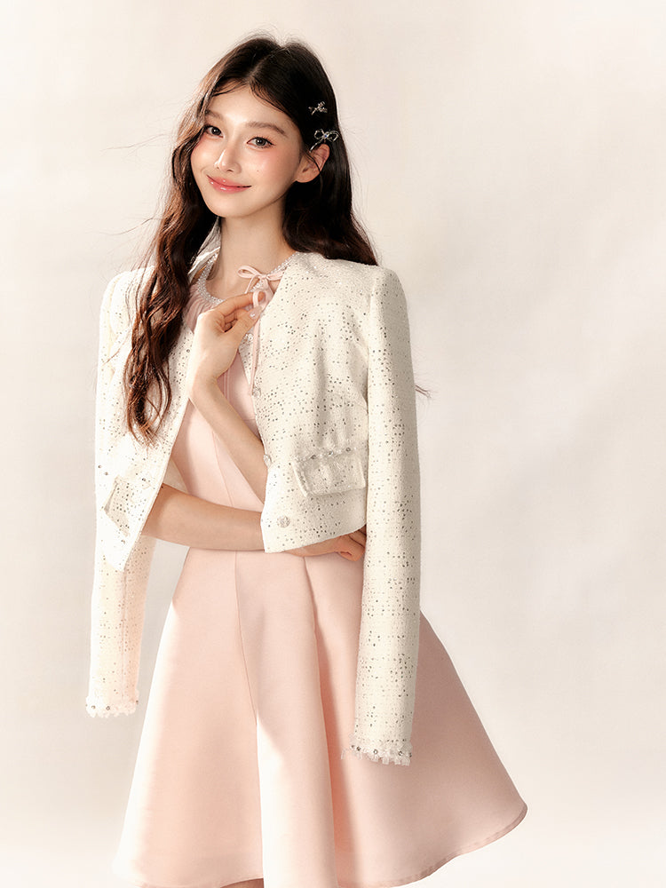 Sparkling Sequin Tweed Jacket
