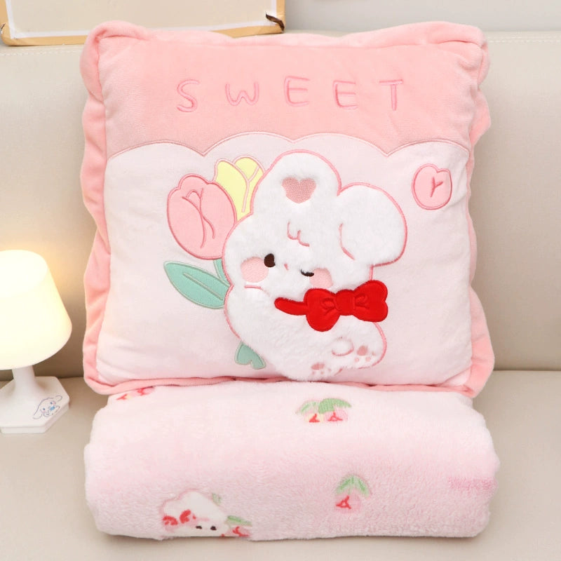 Sweet Nap Bunny Pillow Blanket