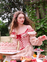 Strawberry Tale Lace-Up Corset