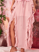 Romantic Ruffle Corset Dress