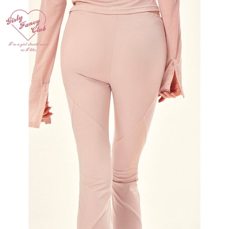 Rose Pink Hooded Jacket Camisole Pants Casual Set