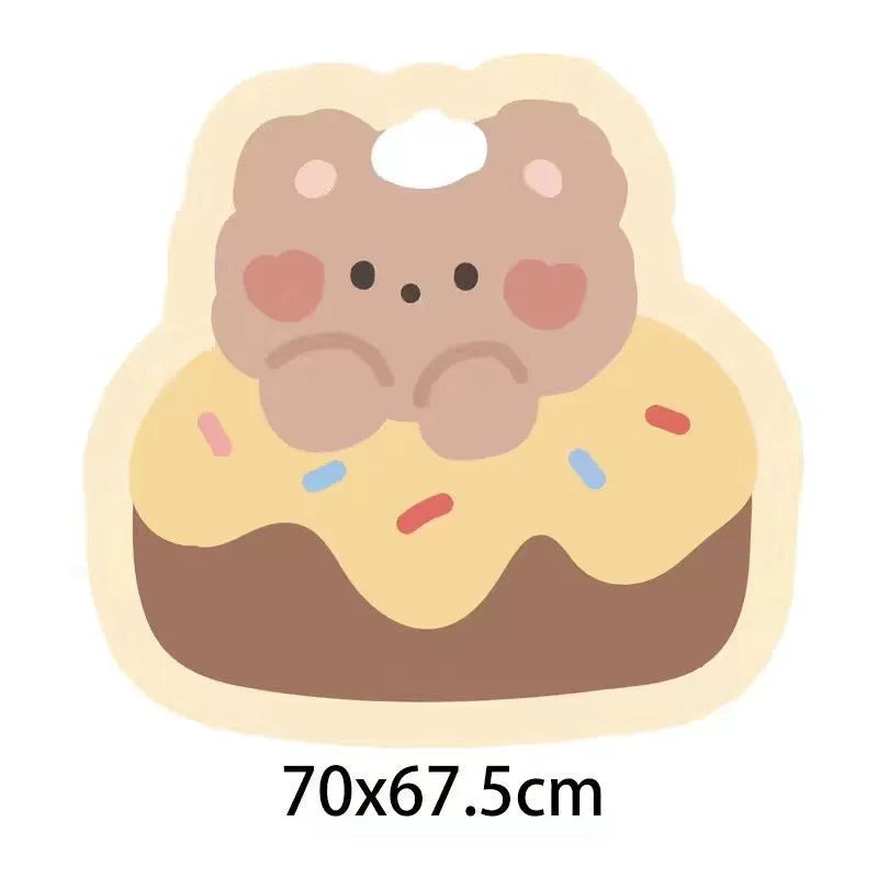 Kawaii Bunny Bear Bedroom Carpet Rug Mat