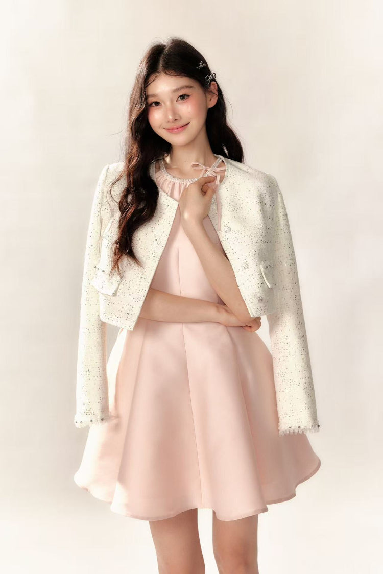 Sparkling Sequin Tweed Jacket
