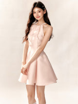 Blush Pink Halter Dress