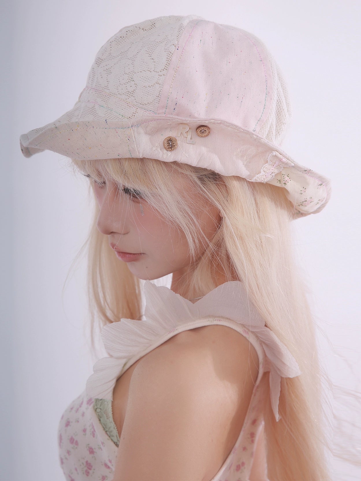 Dreamy Patchwork Lace Bucket Hat
