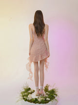 Celestial Lace Cascade Dress