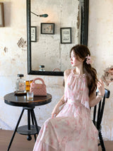 Rosy Petal Whisper Dress